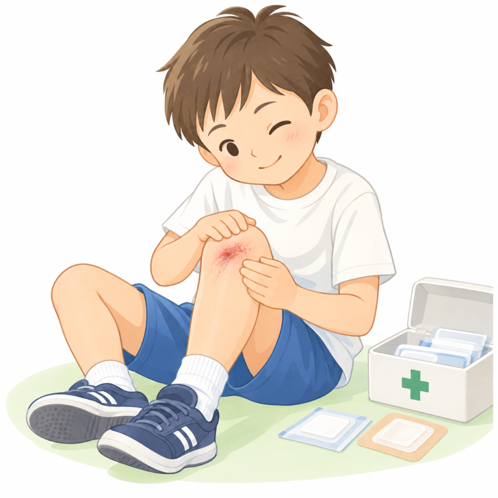 傷の少年