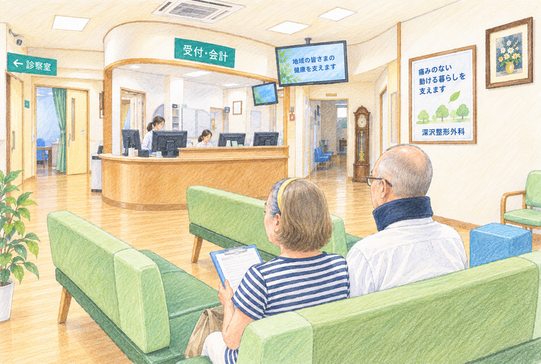 深沢整形外科待合室